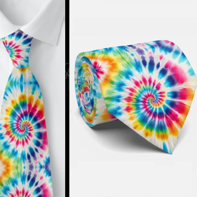 Psychedelisches Tie-Dye-Muster Krawatte (Von Creator hochgeladen)