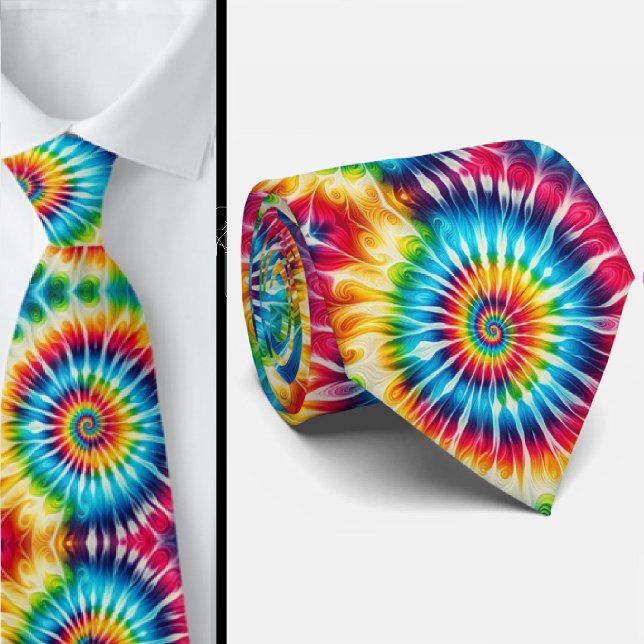 Psychedelisches Tie-Dye-Muster Krawatte (Von Creator hochgeladen)