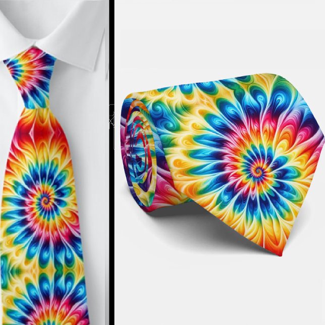 Psychedelisches Tie-Dye-Muster Krawatte (Von Creator hochgeladen)