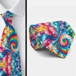 Psychedelisches Tie-Dye-Muster Krawatte