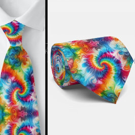 Psychedelisches Tie-Dye-Muster Krawatte