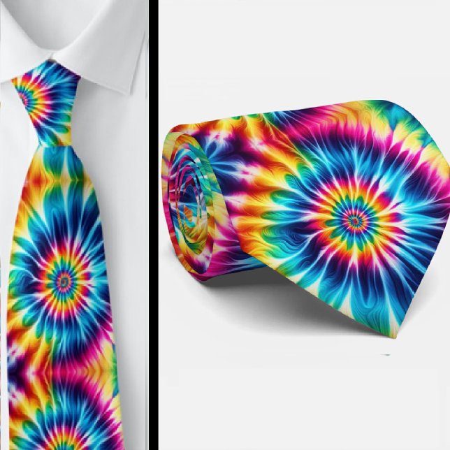Psychedelisches Tie-Dye-Muster Krawatte (Von Creator hochgeladen)
