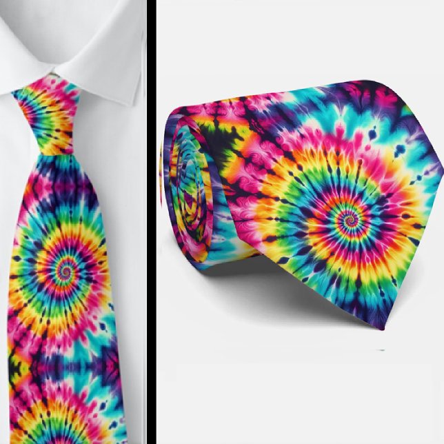 Psychedelisches Tie-Dye-Muster Krawatte (Von Creator hochgeladen)