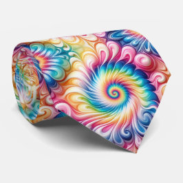 Psychedelisches Tie-Dye-Muster Krawatte