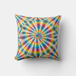 Psychedelisches Tie Dye Retro Groovy Wurfkissen Kissen