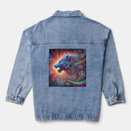 Psychedelisches Tier - Galaktischer Geist Jeansjacke