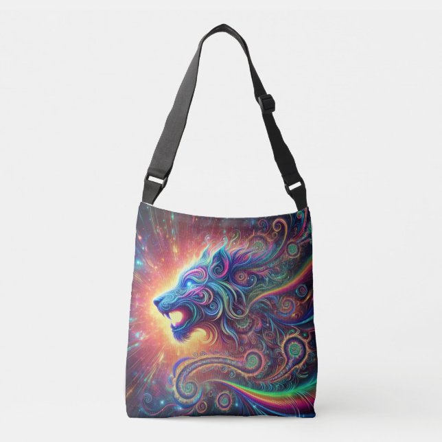 Psychedelisches Tier - Galaktischer Geist Tragetaschen Mit Langen Trägern (Vorderseite)