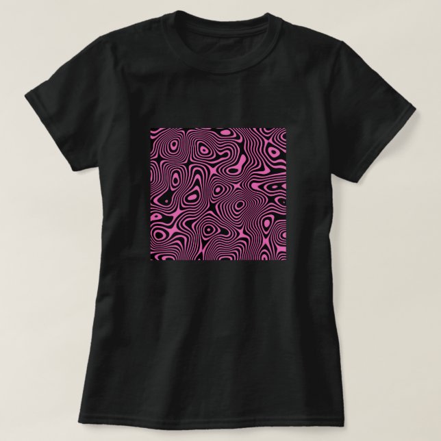Psychedelisches Wellenmuster | Abstrakte Trippy-Li T-Shirt (Design vorne)