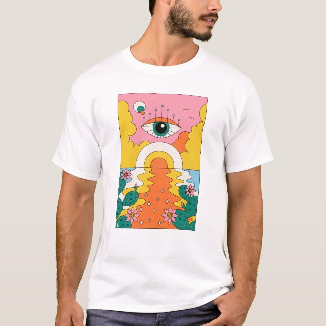 Psychedelisches Wüstenhemd T-Shirt (Vorderseite)