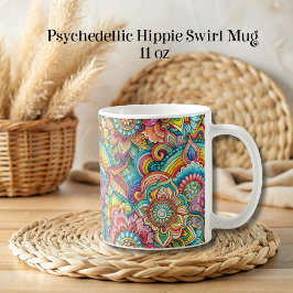 Psychedellische Hippie Swirl-Tasse Kaffeetasse