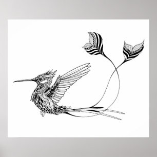 Psychedlic-Bird Tattoo 2 Poster