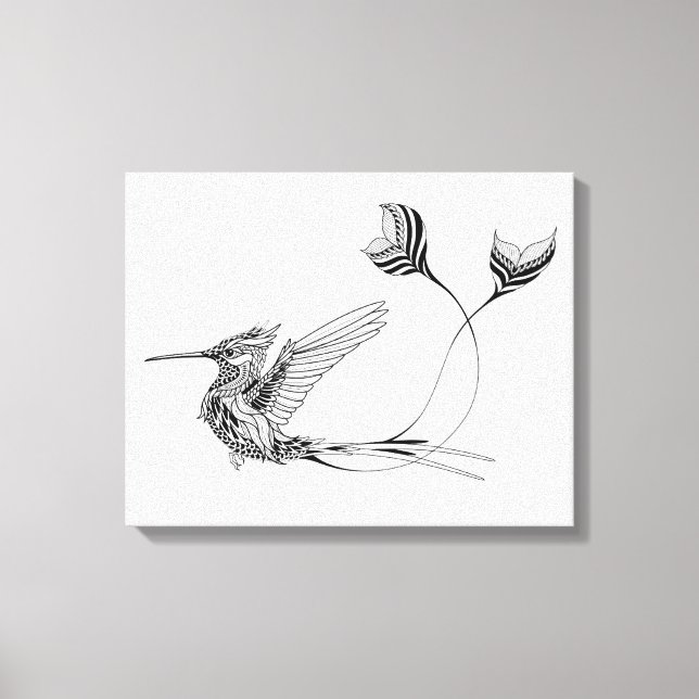 Psychedlic Bird Tattoo 6 Leinwanddruck (Vorderseite)