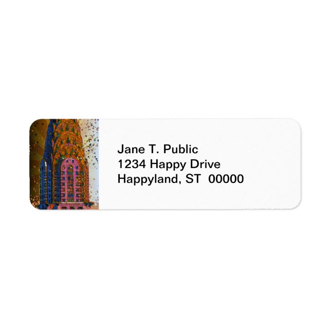 Psychedlic NYC: Chrysler Gebäude Top Closeup #1 (Vorne)