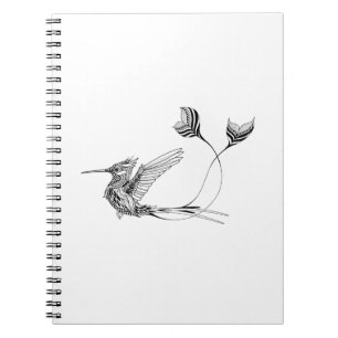Psychedlic Vogel-Tätowierung Notizblock