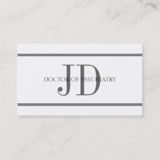Psychiater Horiz Streifen W/W Visitenkarte