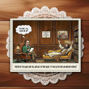 Psychiater-Praxis Humor Cartoon-Postkarte Postkarte