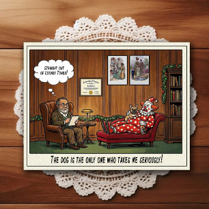 Psychiater-Praxis Humor Cartoon-Postkarte Postkarte