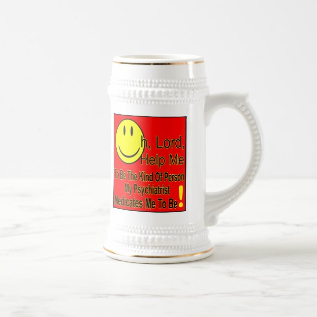 Psychiater T, helle Farben Bierglas (Rechts)