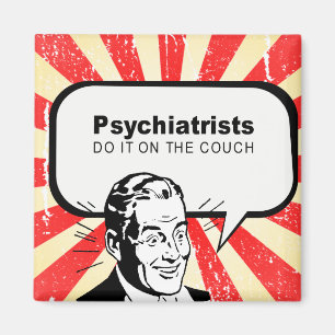 Psychiater tun es auf dem Sofa Magnet