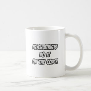 Psychiater tun es auf der Couch Tasse