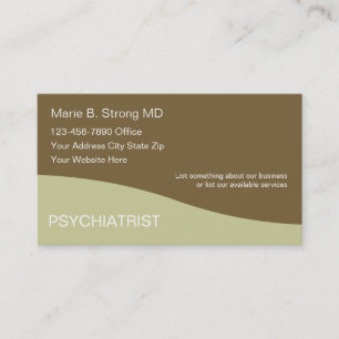 Psychiater Visitenkarten Visitenkarte