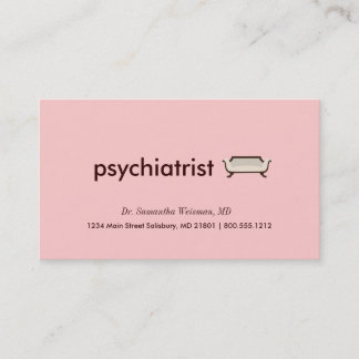 Psychiaters-Visitenkarten Visitenkarte