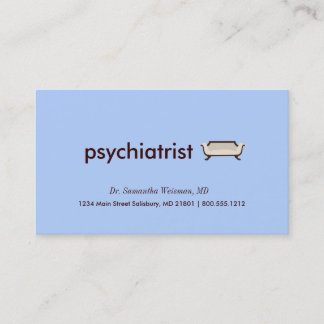 Psychiaters-Visitenkarten Visitenkarte