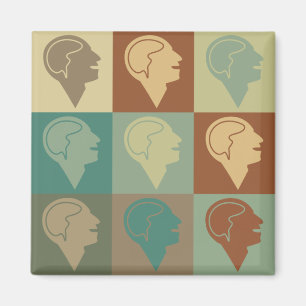 Psychiatrie-Pop-Kunst Magnet