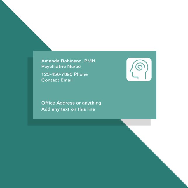 Psychiatrische Krankenpflege Thema Medizinische Vi Visitenkarte (Von Creator hochgeladen)