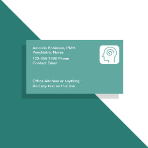 Psychiatrische Krankenpflege Thema Medizinische Vi Visitenkarte