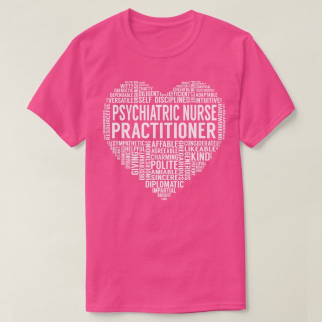 Psychiatrische Krankenpfleger Herz T-Shirt (Design vorne)