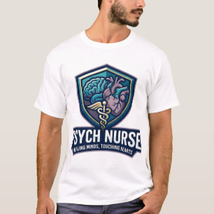 Psychiatrische Krankenschwester heilt Köpfe und be T-Shirt