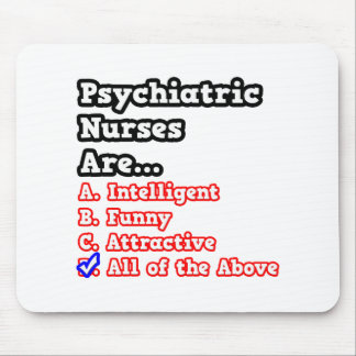 Psychiatrische Krankenschwester Quiz ...Joke Mousepad
