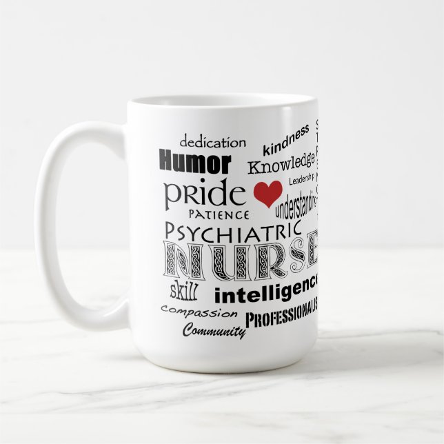 Psychiatrische Krankenschwester Tasse (Links)