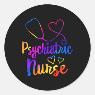 Psychiatrische Krankenschwester Woche Psychiatrisc Runder Aufkleber