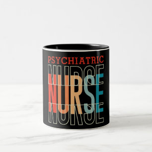 Psychiatrische Krankenschwester Zweifarbige Tasse