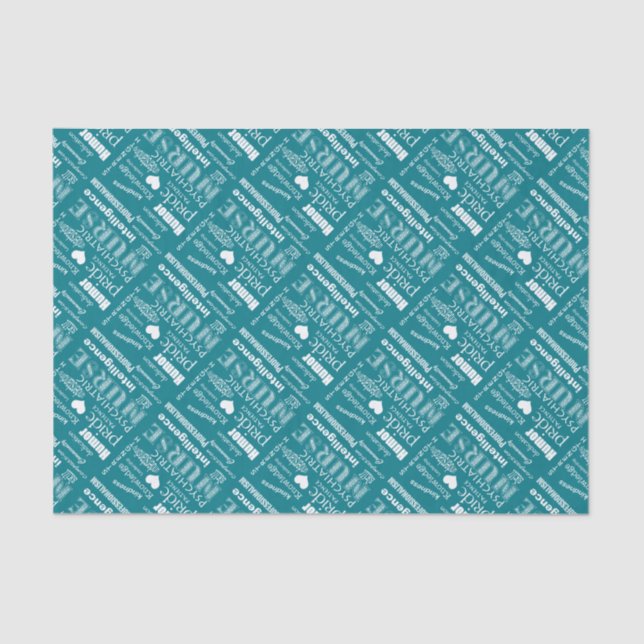 Psychiatrische Krankenschwestern - Textgestaltung+ Seidenpapier (Vorderseite)