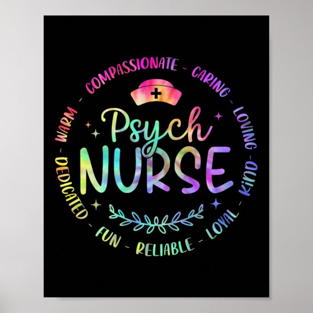 Psychiatrische Nurse Rn Mental Health Psych Nurse  Poster (Vorne)