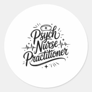 Psychiatrische Pflege Zukunft Psych Nurse Practiti Runder Aufkleber