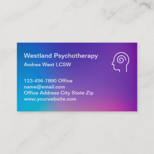 Psychiatrische Psychiatrie Psychiatrie Einzigartig Visitenkarte