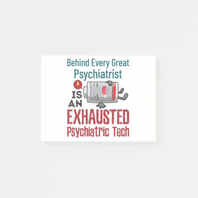 Psychiatrische Technik Zahnmediziner Funny Post-it Klebezettel (Vorderseite)