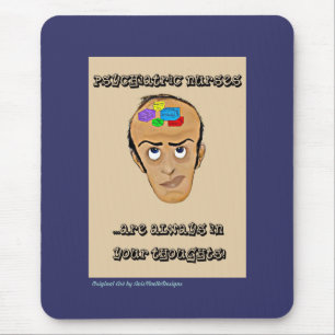 Psychiatrischer Krankenschwester-Spaß Cartoon Mousepad