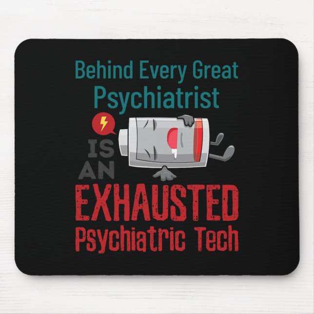 Psychiatrischer Techniker Mental Health Technician Mousepad (Vorne)