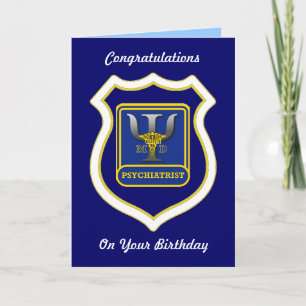 Psychiatrist Birthday Card Karte