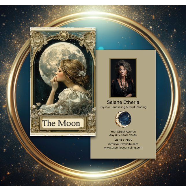 Psychische Beratung und Tarot Lesen Visitenkarte (Von Creator hochgeladen)