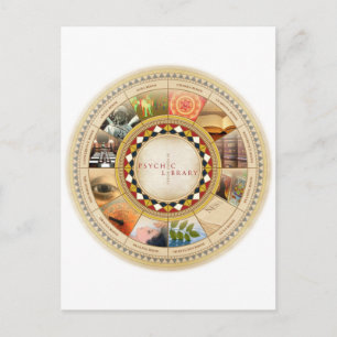 Psychische Bibliothek Postkarte