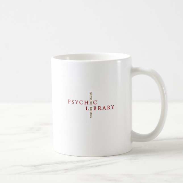 Psychische Bibliotheks-Kaffee-Tasse Tasse (Rechts)