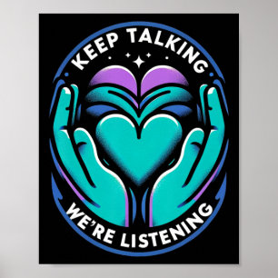 Psychische Erholung Reise Suicide Ptsd Awaren Poster