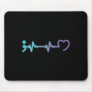 Psychische Erkrankung Herzschlag Suizidprävention Mousepad