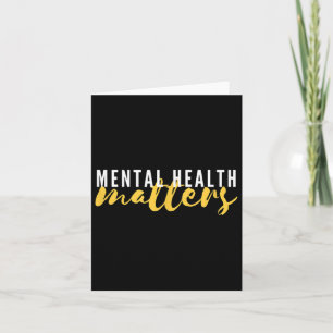 Psychische Erkrankungen Gesundheit Typografie Gelb Karte